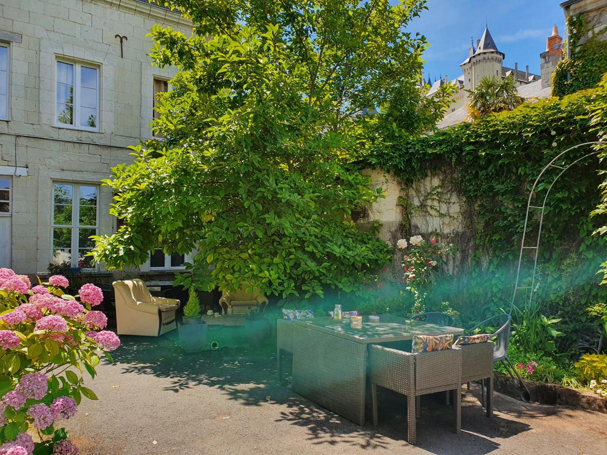 Vue Sur Chateau Et Loire Saumur Exteriér fotografie
